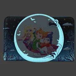 Hocus Pocus - Poster Glow in the Dark 4" Faux Leather Zip-Around Wallet