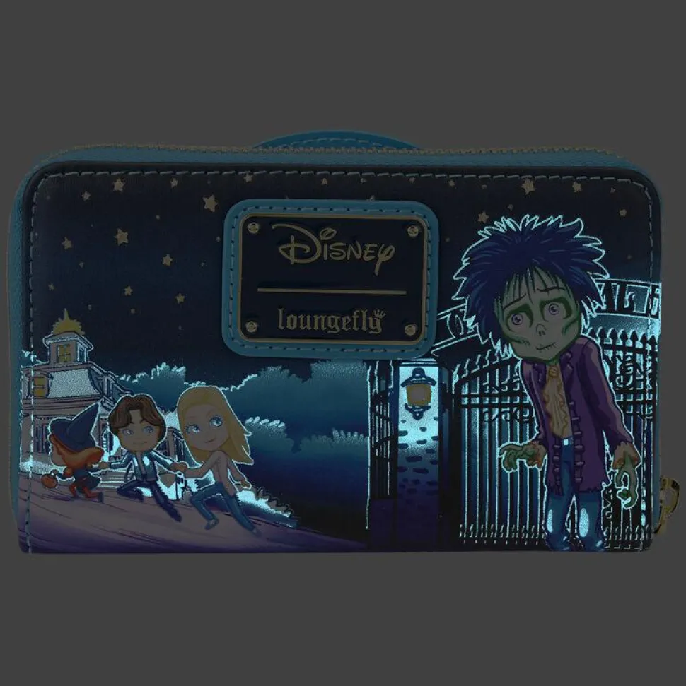 Hocus Pocus - Poster Glow in the Dark 4" Faux Leather Zip-Around Wallet