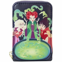 Hocus Pocus - Sanderson Sisters Cauldron Glow in the Dark 3" Faux Leather Accordion Wallet