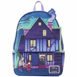 Hocus Pocus - Sanderson Sisters House Glow in the Dark 12" Faux Leather Mini Backpack