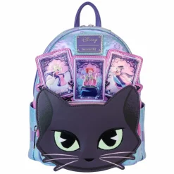 Hocus Pocus - Tarot Card Binx Iridescent Glow in the Dark 10" Faux Leather Mini Backpack