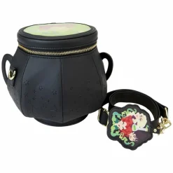 Hocus Pocus - Winifred Cauldron Lenticular Glow in the Dark 6" Faux Leather Crossbody Bag