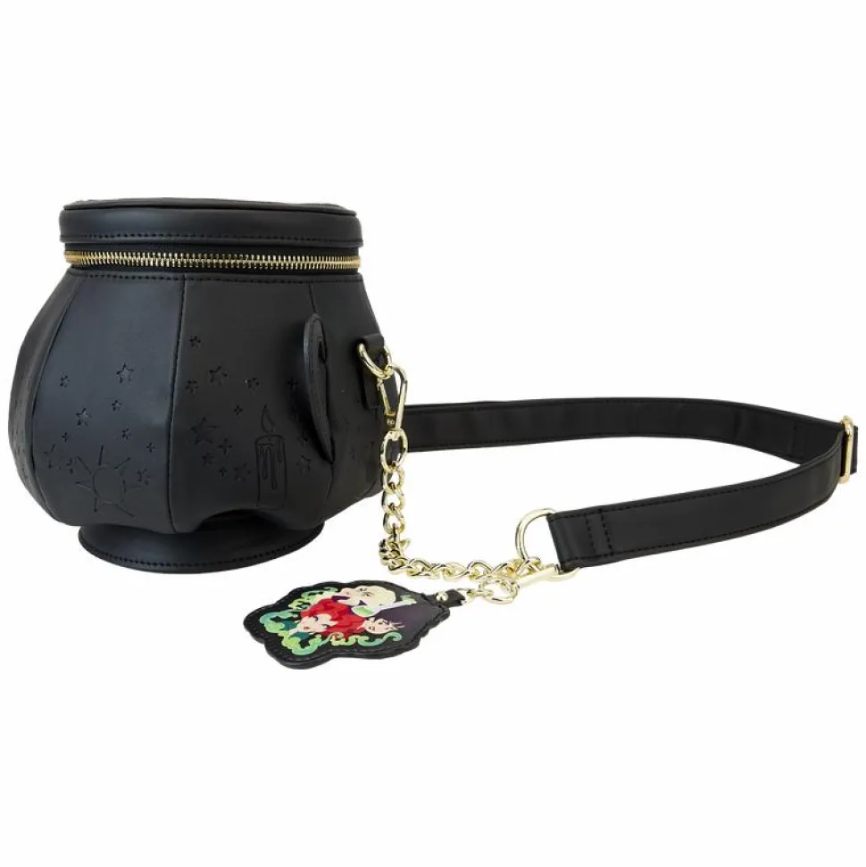 Hocus Pocus - Winifred Cauldron Lenticular Glow in the Dark 6" Faux Leather Crossbody Bag