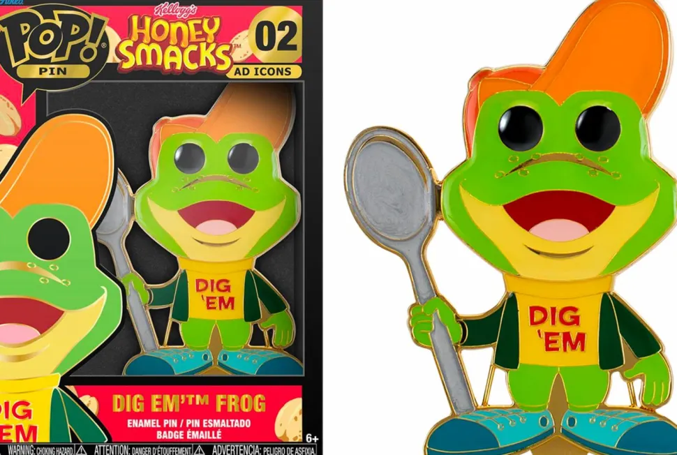 Honey Smacks - Dig 'Em Frog 4” Pop! Enamel Pin