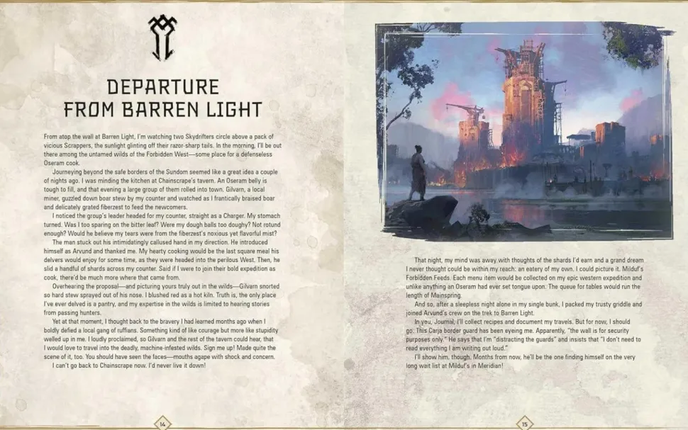Horizon Zero Dawn - The Official Horizon Cookbook: Tastes of the Seven Tribes Hardcover Book