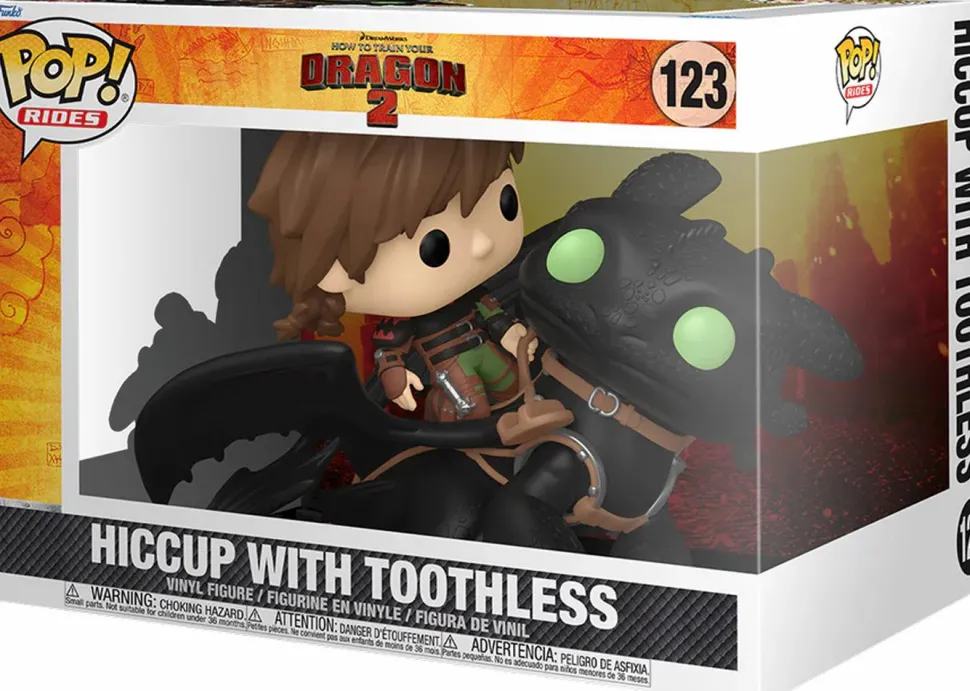How to Train Your Dragon 2 - Hiccup with Toothless Pop! Ride Vinyl Figure