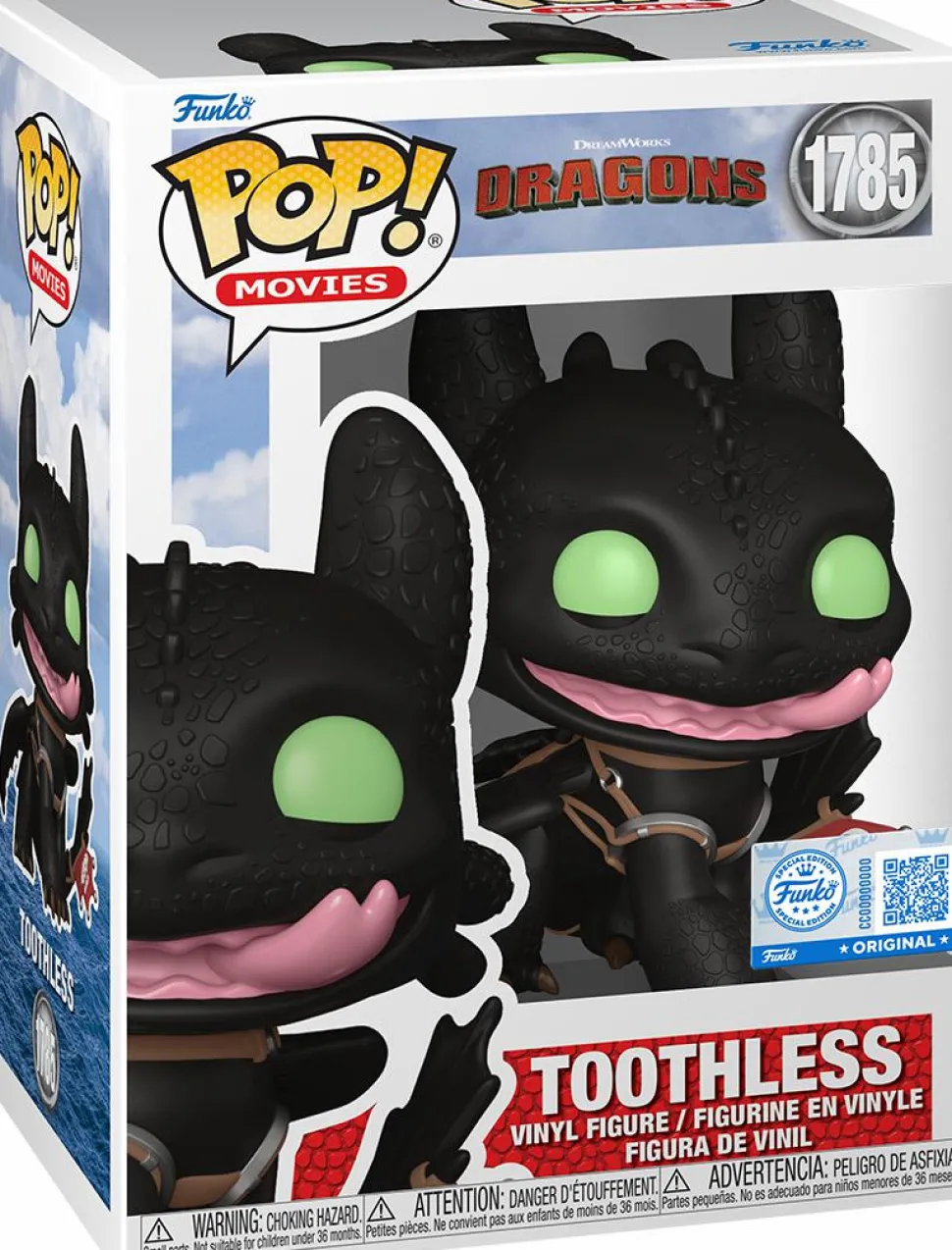 How to Train Your Dragon - Toothless with Tongue Pop! Vinyl Figure