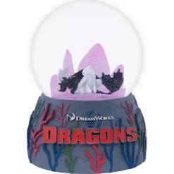 How to Train Your Dragon - Toothless & Light Fury Light-up Snowglobe