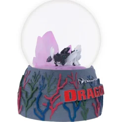 How to Train Your Dragon - Toothless & Light Fury Light-up Snowglobe
