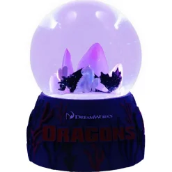How to Train Your Dragon - Toothless & Light Fury Light-up Snowglobe