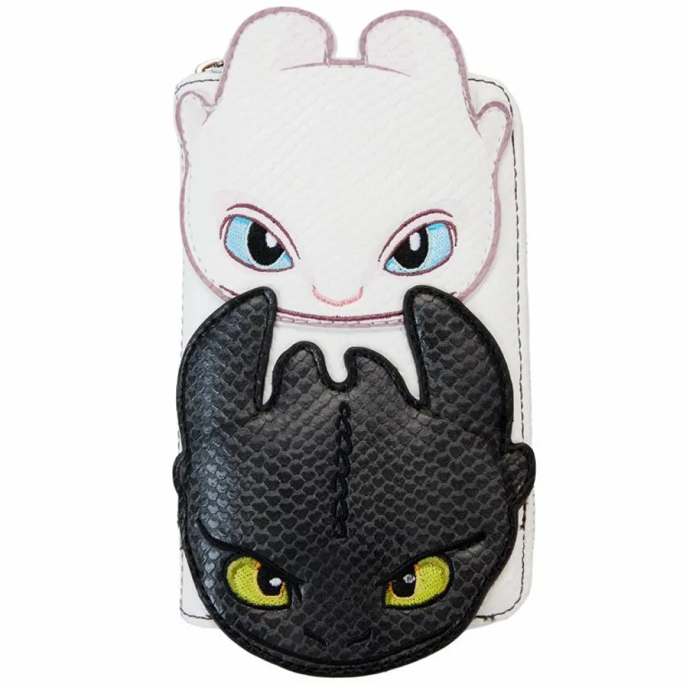 How To Train Your Dragon - Light & Night Fury Cosplay 4" Faux Leather Zip-Around Wallet