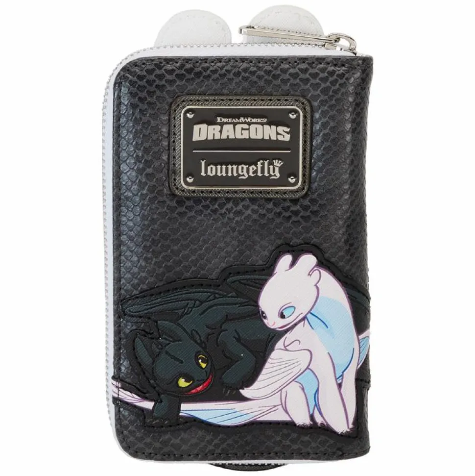 How To Train Your Dragon - Light & Night Fury Cosplay 4" Faux Leather Zip-Around Wallet