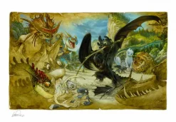 How to Train Your Dragon: The Hidden World - How to Draw Your Dragon Fine Art Print by Heather Edwards