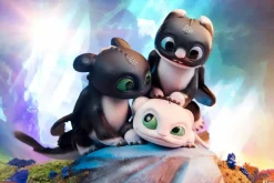 How to Train Your Dragon 3: The Hidden World - Dart, Pouncer & Ruffrunner 5” Statue