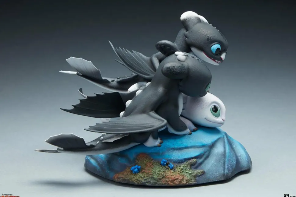 How to Train Your Dragon 3: The Hidden World - Dart, Pouncer & Ruffrunner 5” Statue