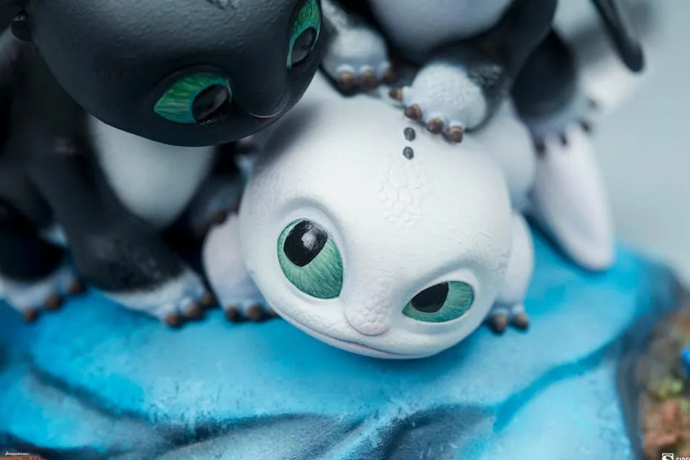 How to Train Your Dragon 3: The Hidden World - Dart, Pouncer & Ruffrunner 5” Statue
