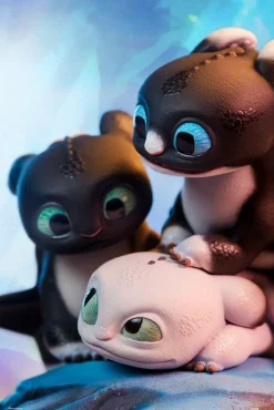 How to Train Your Dragon 3: The Hidden World - Dart, Pouncer & Ruffrunner 5” Statue