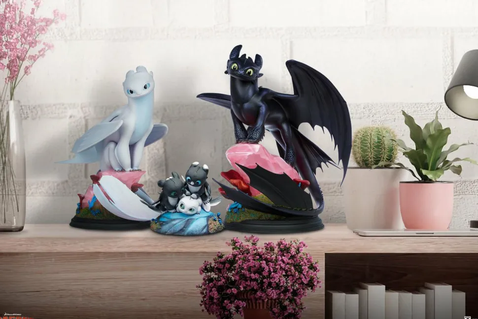 How to Train Your Dragon 3: The Hidden World - Dart, Pouncer & Ruffrunner 5” Statue