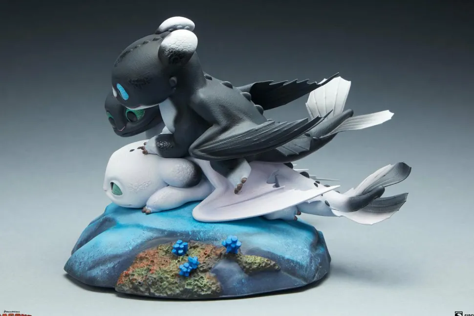 How to Train Your Dragon 3: The Hidden World - Dart, Pouncer & Ruffrunner 5” Statue