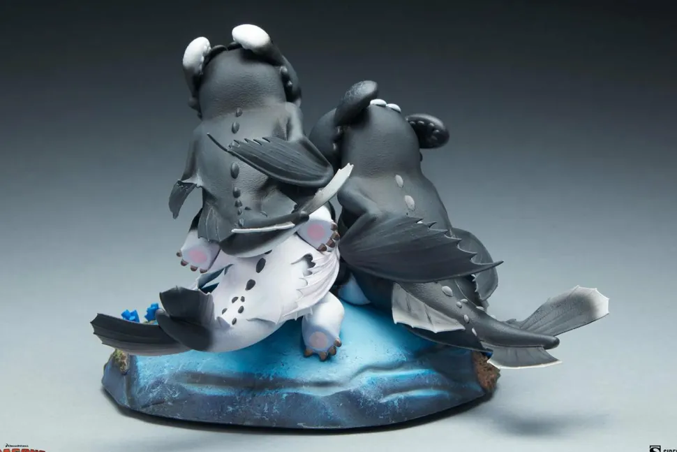 How to Train Your Dragon 3: The Hidden World - Dart, Pouncer & Ruffrunner 5” Statue