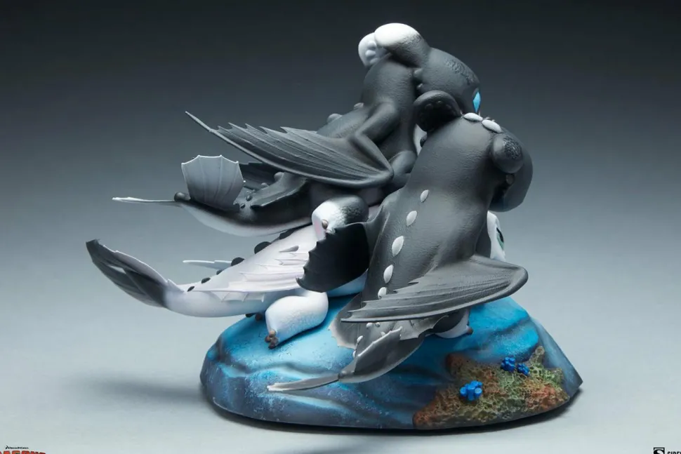 How to Train Your Dragon 3: The Hidden World - Dart, Pouncer & Ruffrunner 5” Statue