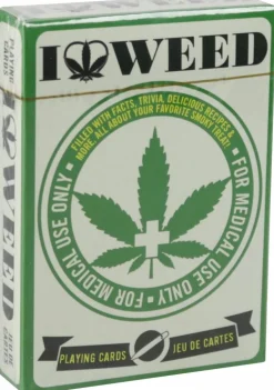 I Love Weed Playing Cards