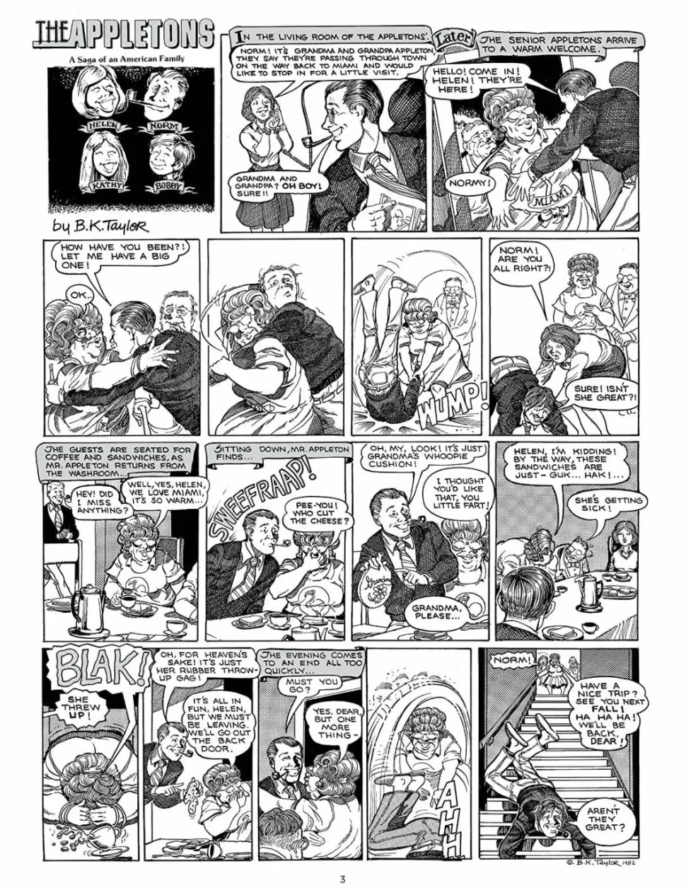 I Think He’s Crazy! - The Comics of B.K. Taylor Hardcover Book