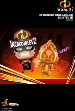 Incredibles 2 - Movbi & Jack-Jack Cosbaby 3.5-5” Hot Toys Bobble-Head Figure 2-Pack