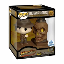 Indiana Jones - Sankara Stones Light Up Deluxe Pop! & Boulder Escape Pop! Moment Vinyl Figure Bundle (Set of 2)