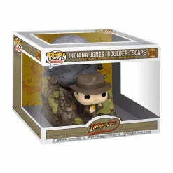 Indiana Jones - Sankara Stones Light Up Deluxe Pop! & Boulder Escape Pop! Moment Vinyl Figure Bundle (Set of 2)