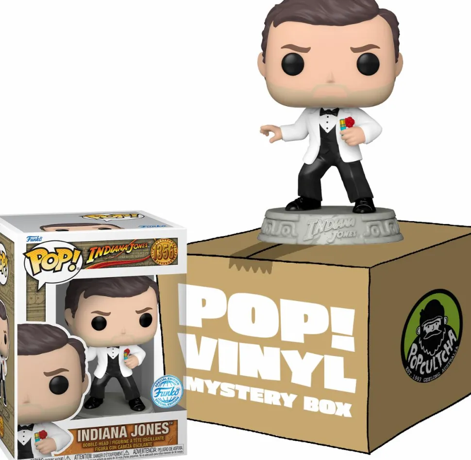 Indiana Jones and the Temple of Doom - Indiana Jones in Tuxedo Mystery Box (Includes Indiana Jones & 3 Mystery Exclusive Pop! Vinyl Figures)