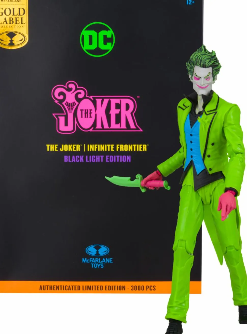 Infinite Frontier - The Joker Blacklight DC Multiverse Gold Label 7" Scale Action Figure (Int Sales Only)