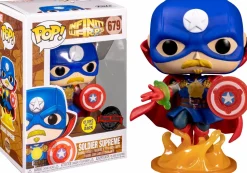 Infinity Warps - Soldier Supreme with Shield Glow in the Dark Pop! Vinyl Figure
