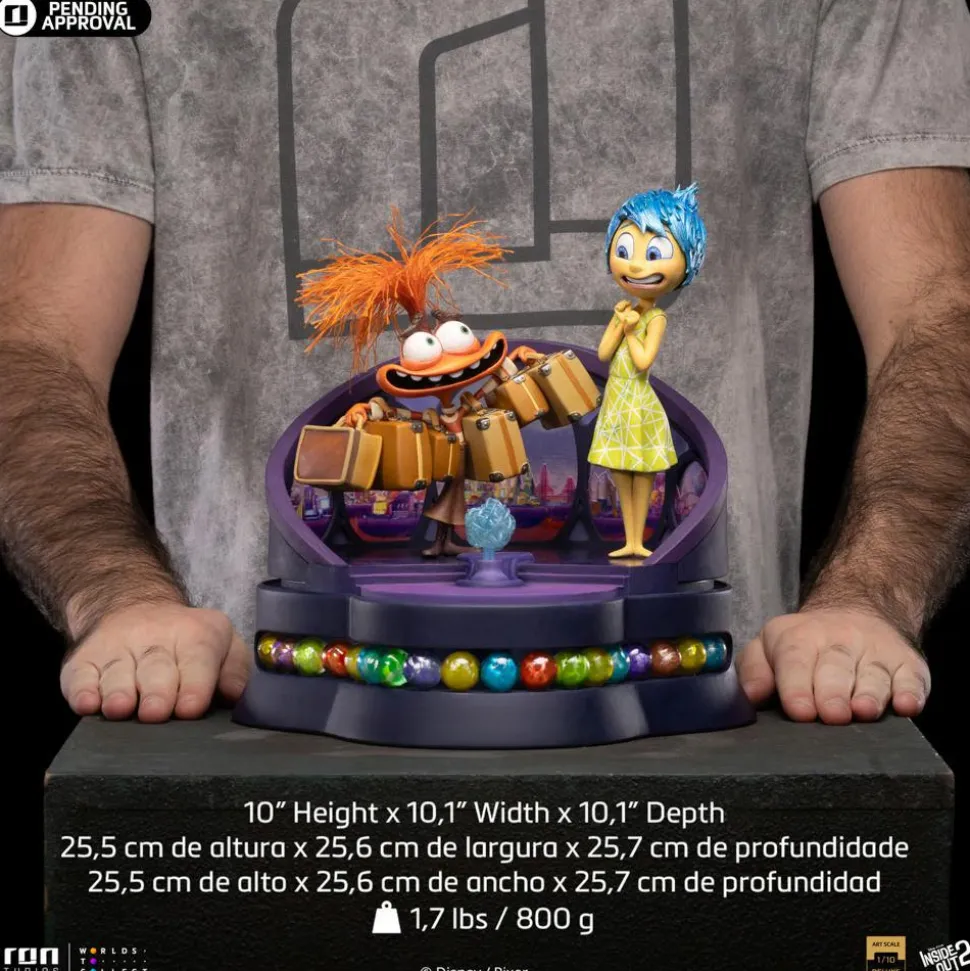 Inside Out 2 - Joy & Anxiety Deluxe 1/10th Scale Statue
