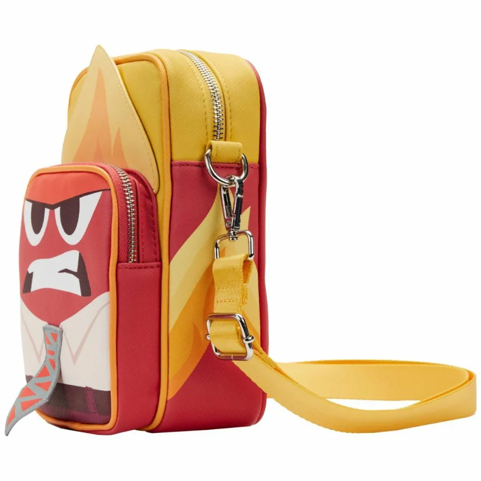 Inside Out - Anger Cosplay Glow in the Dark 8” Faux Leather Passport Bag