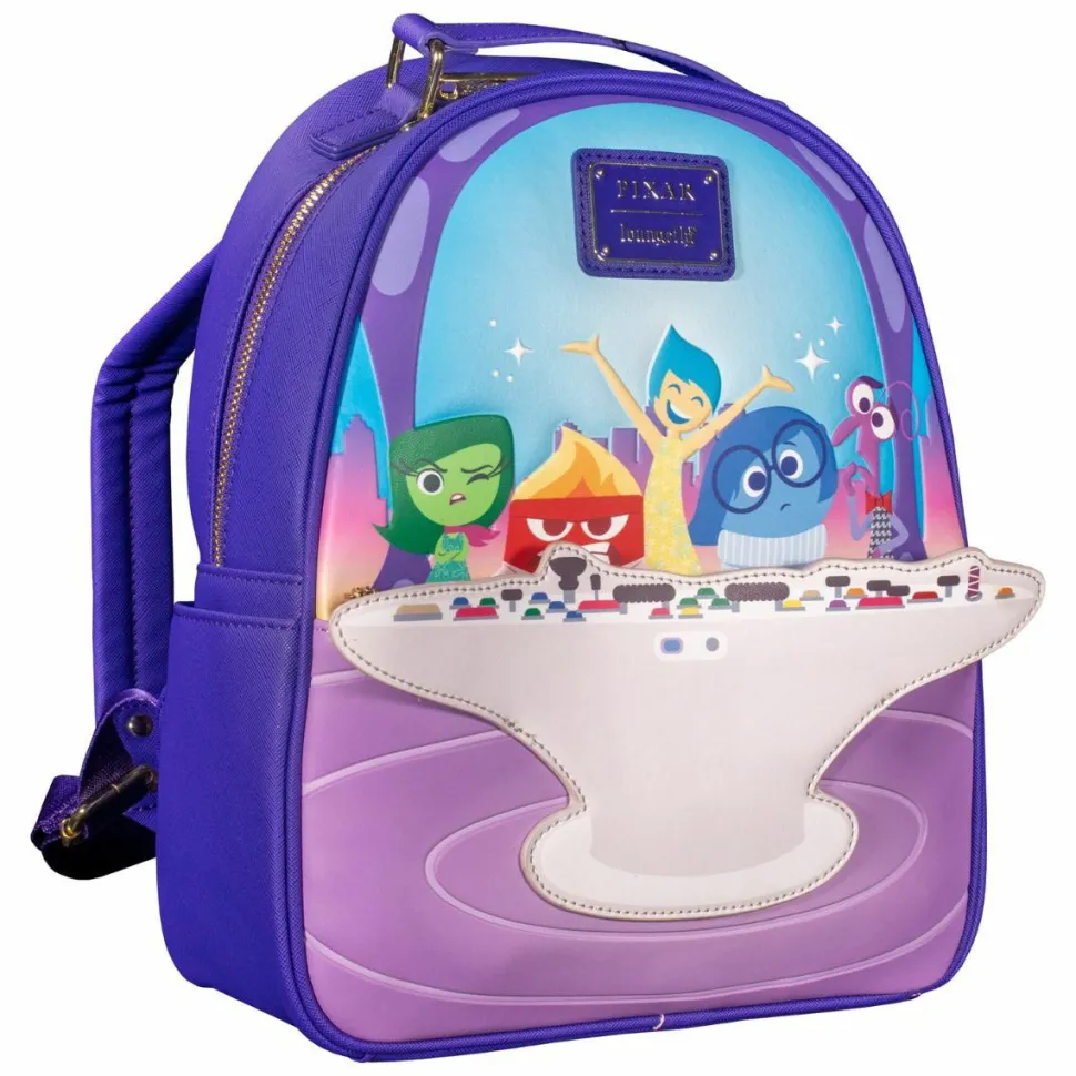 Inside Out - Cast 12” Faux Leather Mini Backpack