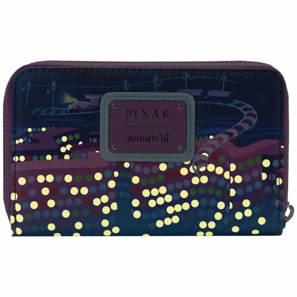 Inside Out - Control Panel Glow in the Dark 5” Faux Leather Zip-Around Wallet