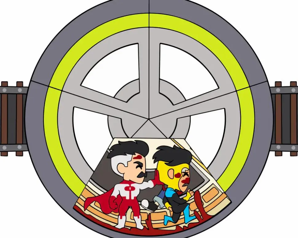 Invincible (2021) - Invincible Spinning Enamel Pin