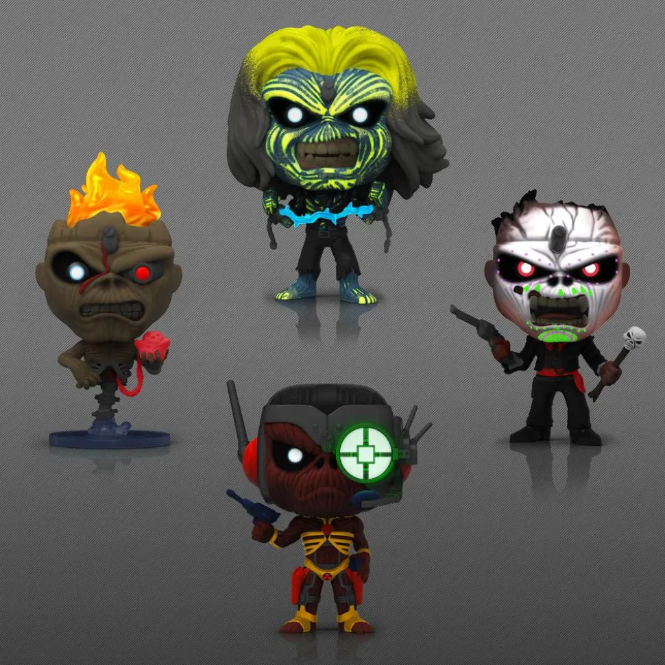 Iron Maiden - Eddie Glow in the Dark Pop! Vinyl Figure 4-Pack