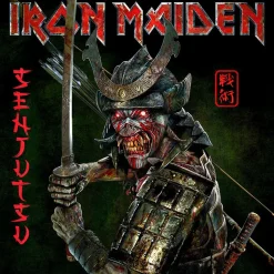 Iron Maiden - Senjutsu 3xLP Vinyl Record (Indie Exclusive Silver & Black Marbled Vinyl)