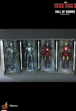 Iron Man 3 - Hall of Armor 1/6th Scale Hot Toys Action Figure Diorama Accessory (Set of 4)