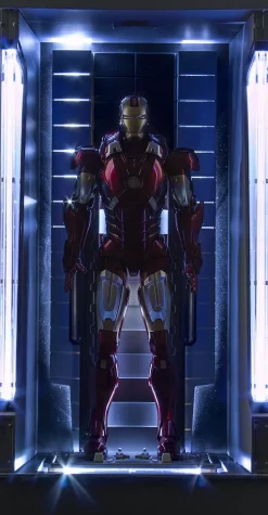 Iron Man 3 - Hall of Armor Mark VII (7) 1/9th Scale Action Hero Vignette Model Kit Statue