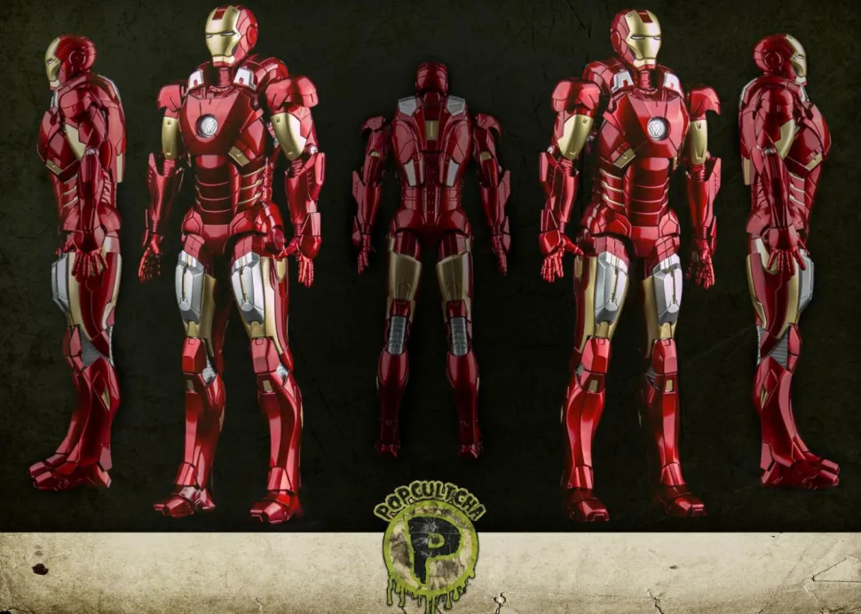 Iron Man 3 - Hall of Armor Mark VII (7) 1/9th Scale Action Hero Vignette Model Kit Statue