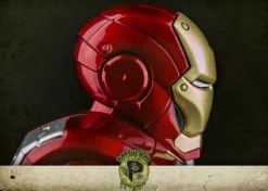 Iron Man 3 - Hall of Armor Mark VII (7) 1/9th Scale Action Hero Vignette Model Kit Statue