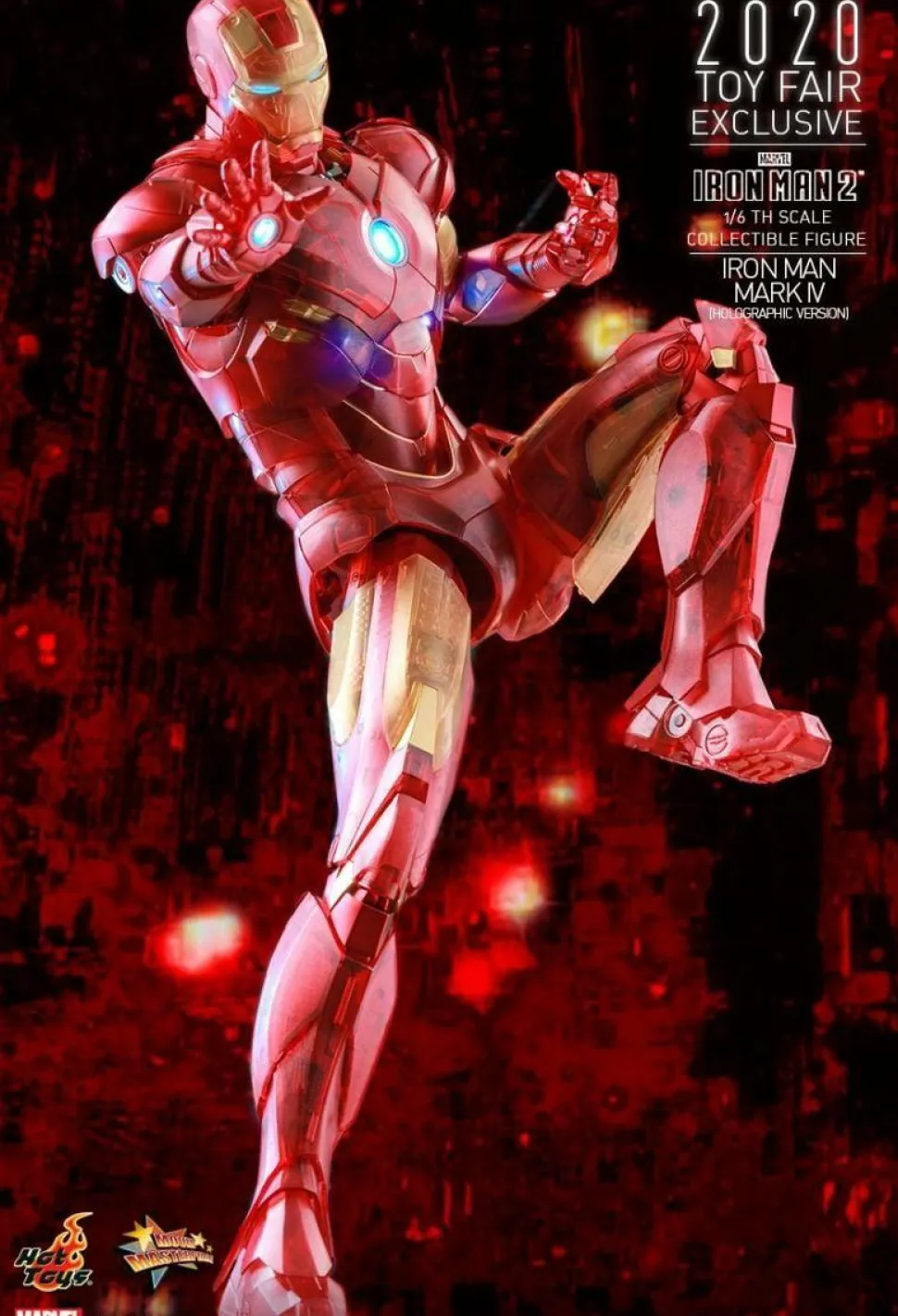 Iron Man 2 - Iron Man Mark IV Holographic Version 1/6th Scale Hot Toys Action Figure (2020 Toy Fair Exclusive) (Int Sales Only)