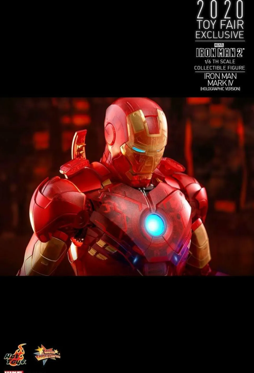 Iron Man 2 - Iron Man Mark IV Holographic Version 1/6th Scale Hot Toys Action Figure (2020 Toy Fair Exclusive) (Int Sales Only)