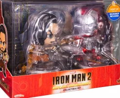 Iron Man 2 - Iron Man Mark V & Whiplash Cosbaby (S) Hot Toys Figure Collectible Set