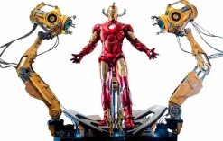 Iron Man 2 - Iron Man Mark IV with Suit-Up Gantry Deluxe 1/4 Scale Hot Toys Action Figure Set