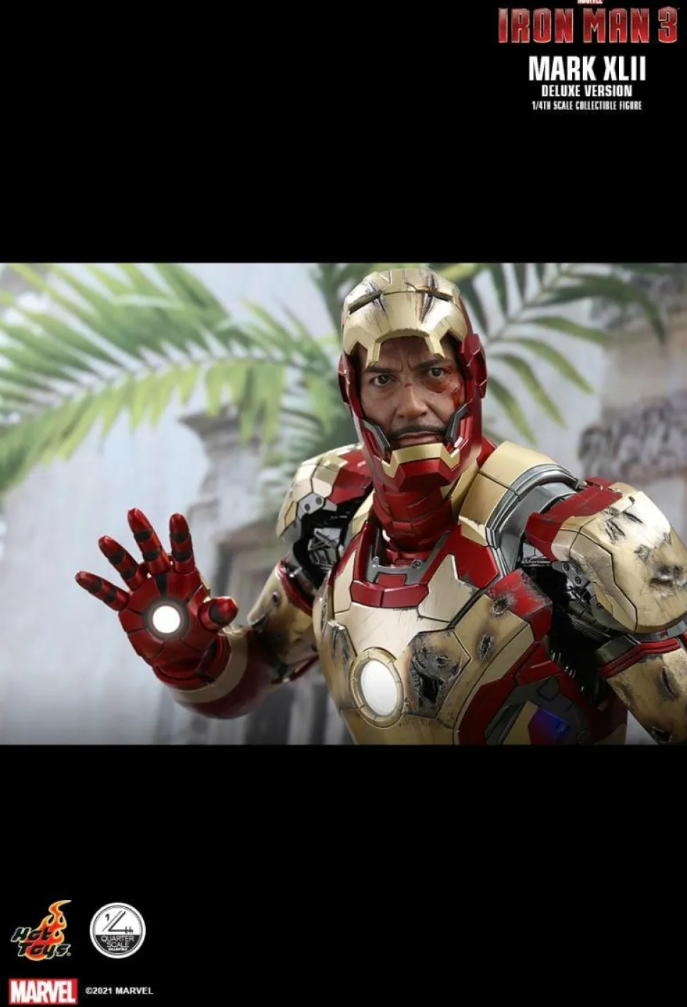 Iron Man 3 - Iron Man Mark XLII (42) Deluxe 1/4 Scale Hot Toys Action Figure