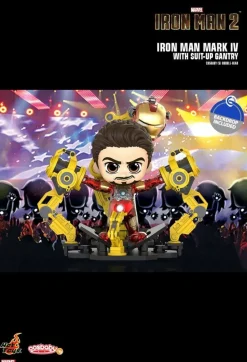 Iron Man 2 - Iron Man Mark IV With Suit-Up Gantry Cosbaby (S) Hot Toys Figure